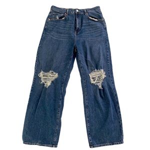 Wild Fable Boyfriend high waist baggy plus size 16 jeans w/ ripped knees